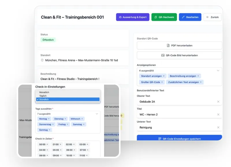 Digitaler Reinigungsnachweis