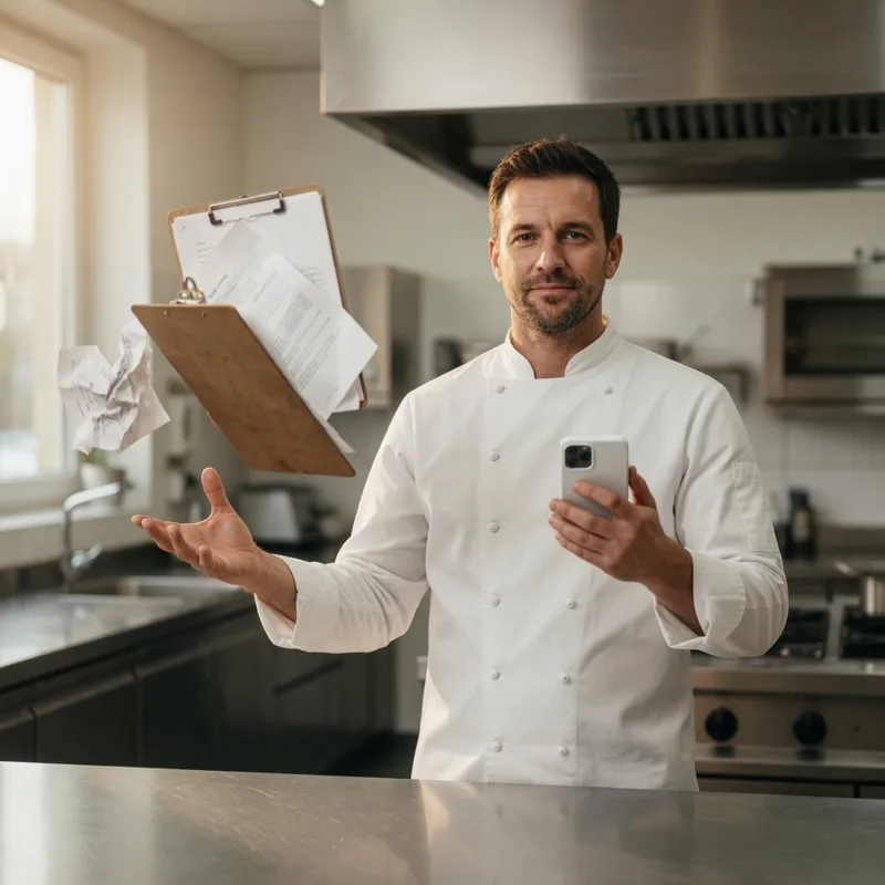 Reinigungsnachweise für Gastronomie – QR-Check-in in der Küche