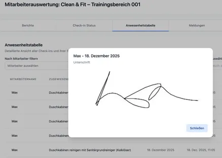 Transparente Dokumentation