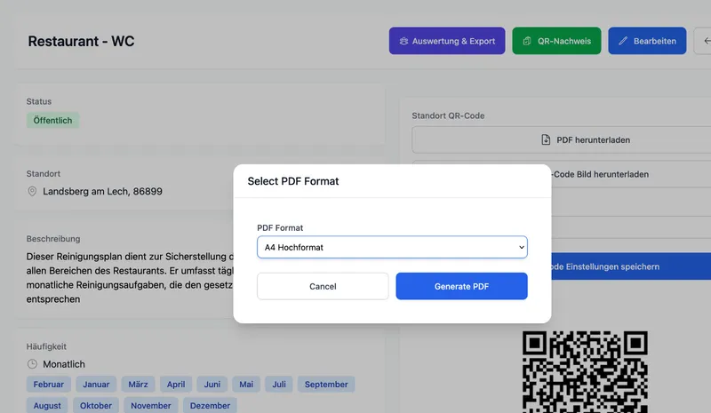 4. QR-Code erzeugen & vor Ort anbringen
