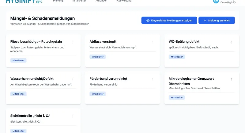 Mängelmanagement und Reklamationen verwalten