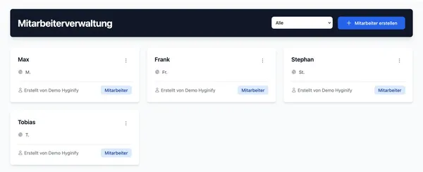 Reinigungsfirma Software – Mitarbeiter und Teams verwalten