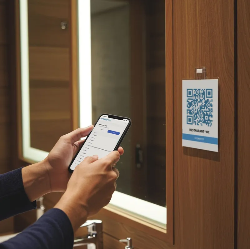 Gäste scannen QR-Code