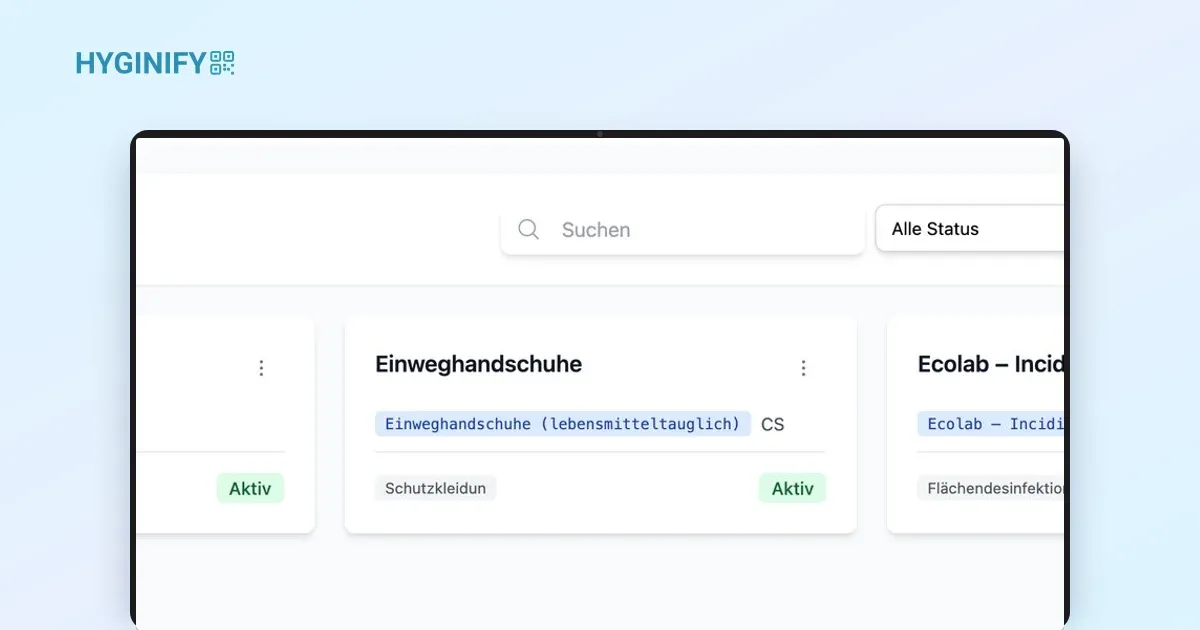 Reinigungsmittel im System: Sicherheitsdatenblatt am Check-in