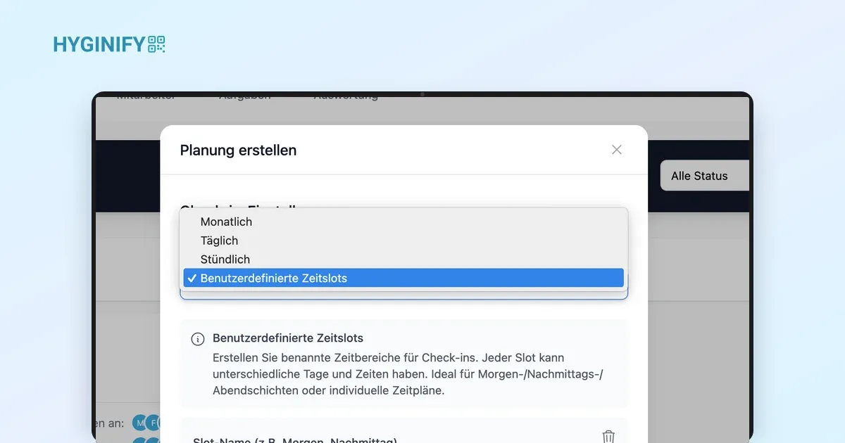 Wochen-Check-ins: Flexibler reinigen, besser dokumentieren
